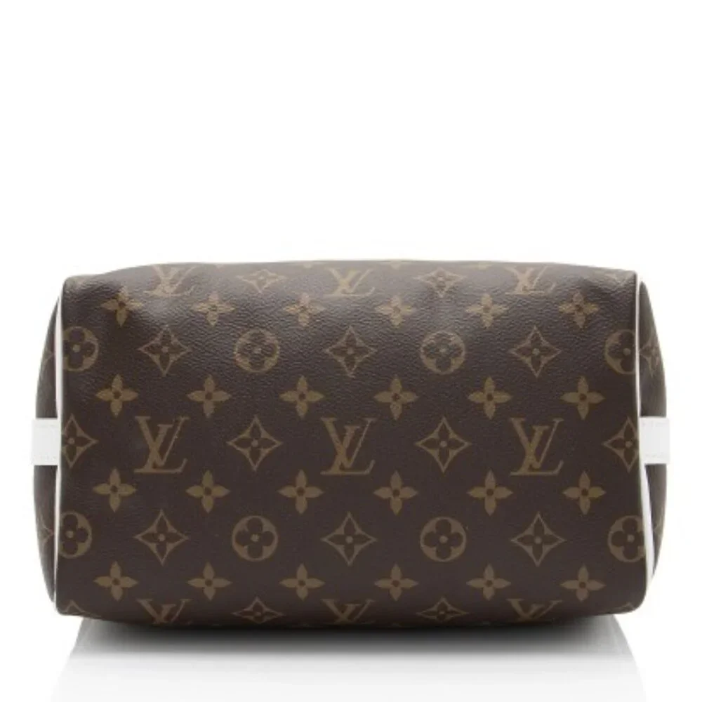 Louis Vuitton Brown and White Satchel - Picture 8 of 15